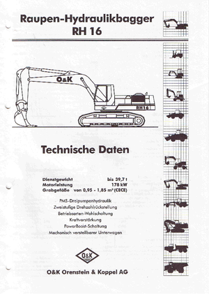 Excavadoras de orugas O&K RH 16