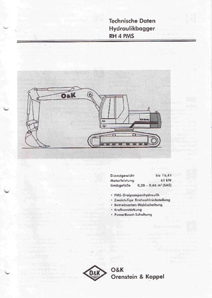 Excavadoras de orugas O&K RH 4 PMS LC