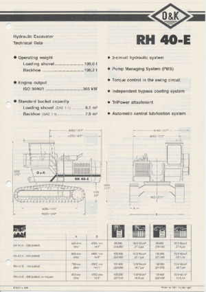 Excavadoras de orugas O&K RH 40 E