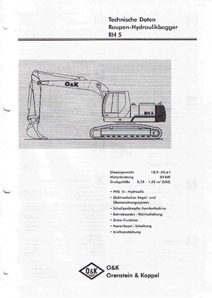 Excavadoras de orugas O&K RH 5