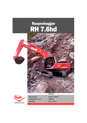 Excavadoras de orugas O&K RH 7.6