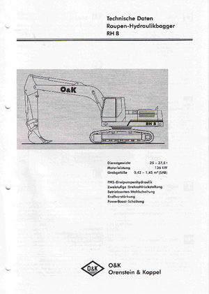 Excavadoras de orugas O&K RH 8