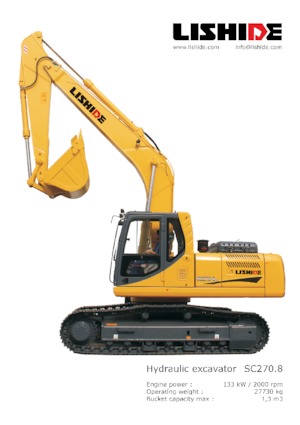 Excavadoras de orugas Lishide SC270.8LC