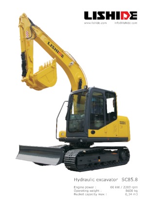 Excavadoras de orugas Lishide SC85.8