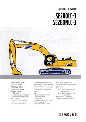 Excavadoras de orugas Samsung SE 280 NLC-3