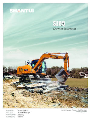 Excavadoras de orugas Shantui SE85 
