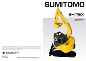 Excavadoras de orugas Sumitomo SH75X-3B