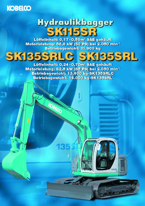Excavadoras de orugas Kobelco SK 135 SRLC