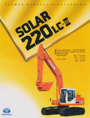 Excavadoras de orugas Daewoo SOLAR 220 LC-III