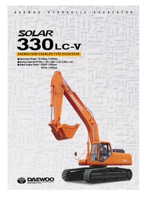 Excavadoras de orugas Doosan Solar 330 LC-V
