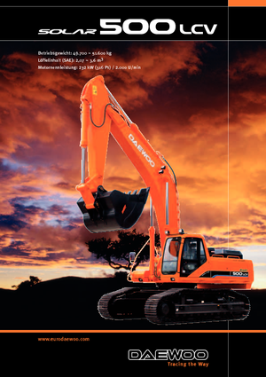Excavadoras de orugas Doosan Solar 500 LC-V Gigant