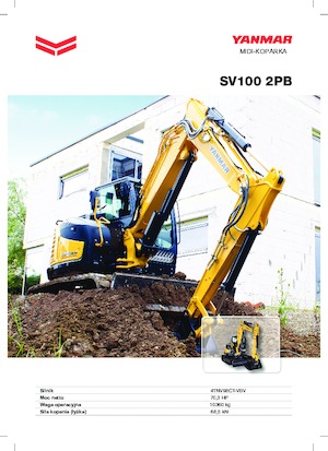 Excavadoras de orugas Yanmar SV 100-2 PBCR