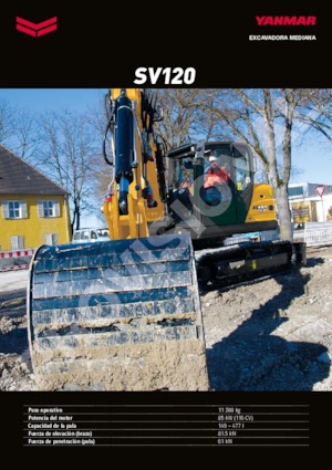 Excavadoras de orugas Yanmar SV120 MB 