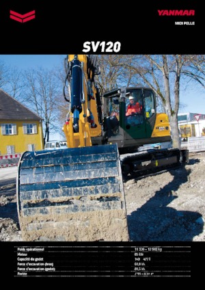 Excavadoras de orugas Yanmar SV120 MB 
