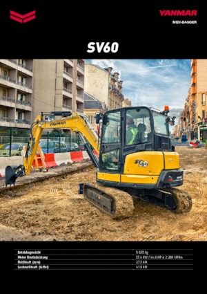 Miniexcavadoras Yanmar SV 60