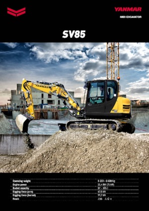 Excavadoras de orugas Yanmar SV 85 MB