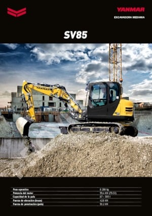 Excavadoras de orugas Yanmar SV 85 MB