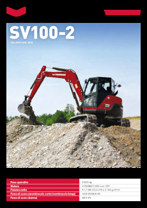 Excavadoras de orugas Yanmar SV100-2 