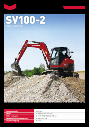Excavadoras de orugas Yanmar SV100-2 
