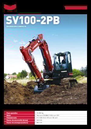 Excavadoras de orugas Yanmar SV100-7-2PB 