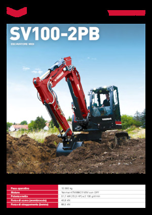 Excavadoras de orugas Yanmar SV100-7-2PB 