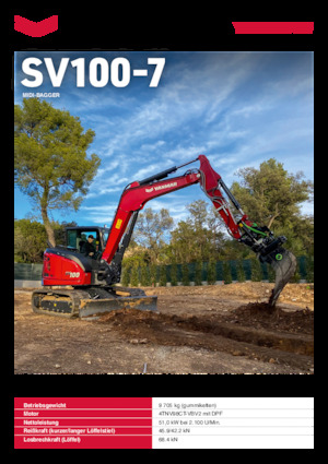 Excavadoras de orugas Yanmar SV100-7