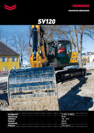 Excavadoras de orugas Yanmar SV120