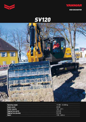 Excavadoras de orugas Yanmar SV120