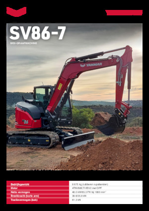 Excavadoras de orugas Yanmar SV86-7
