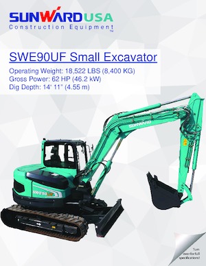 Excavadoras de orugas Sunward SWE90UF  