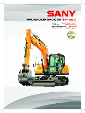 Excavadoras de orugas Sany SY135C