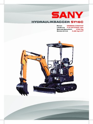 Miniexcavadoras Sany SY16C