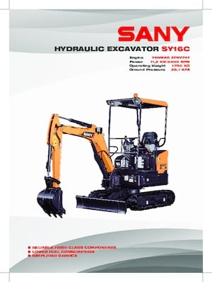 Miniexcavadoras Sany SY16C