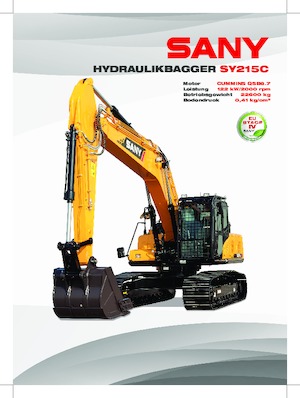 Excavadoras de orugas Sany SY215C