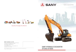 Excavadoras de orugas Sany SY335C