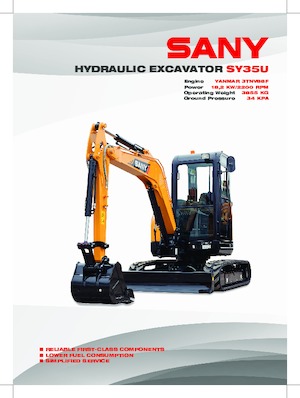 Miniexcavadoras Sany SY35U