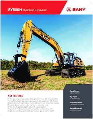 Excavadoras de orugas Sany SY500H
