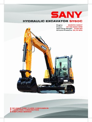 Excavadoras de orugas Sany SY60C