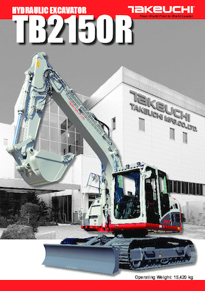 Excavadoras de orugas Takeuchi TB 2150 R