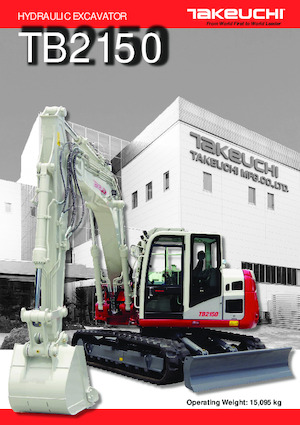 Excavadoras de orugas Takeuchi TB 2150