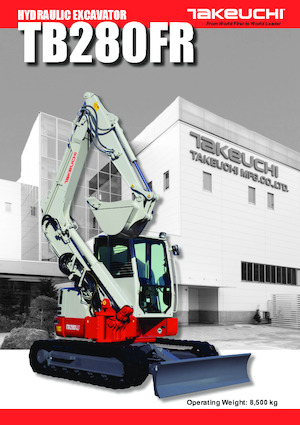 Excavadoras de orugas Takeuchi TB 280 FR