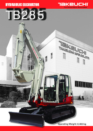 Excavadoras de orugas Takeuchi TB 285