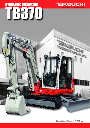 Excavadoras de orugas Takeuchi TB 370 CM