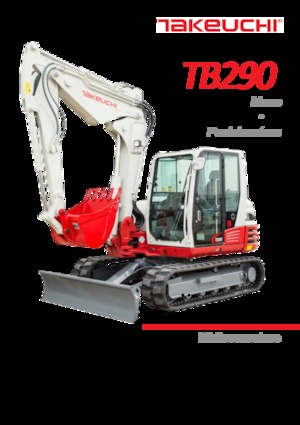Excavadoras de orugas Takeuchi TB290