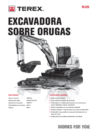 Excavadoras de orugas Terex TC 125