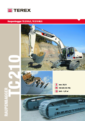 Excavadoras de orugas Terex TC 210