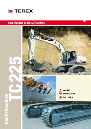 Excavadoras de orugas Terex TC 225