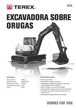 Excavadoras de orugas Terex TC 75