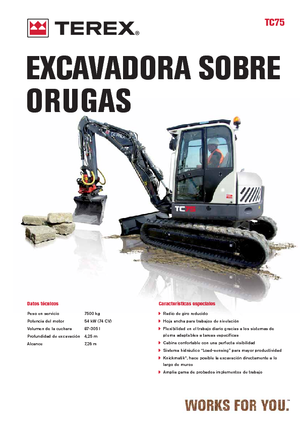 Excavadoras de orugas Terex TC 75
