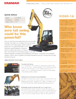 Excavadoras de orugas Yanmar VIO 80-1 ACR